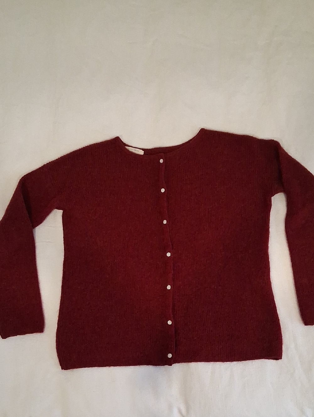 Sezane Burgundy Gaspard Cardigan Small